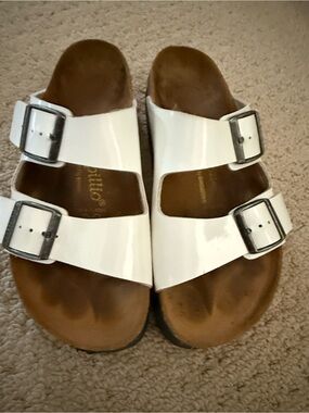 Birkenstock Papillio Platform Sandals Glossy White